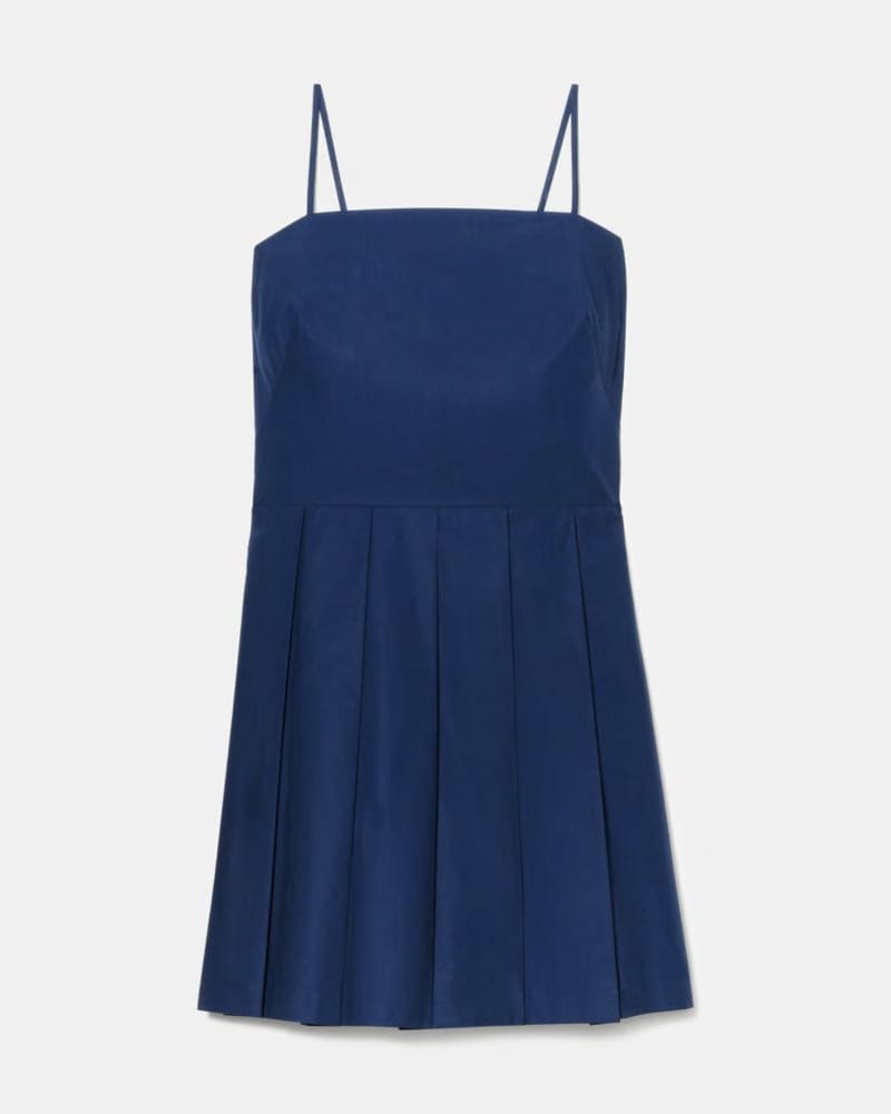 Open Back Pleated Dress