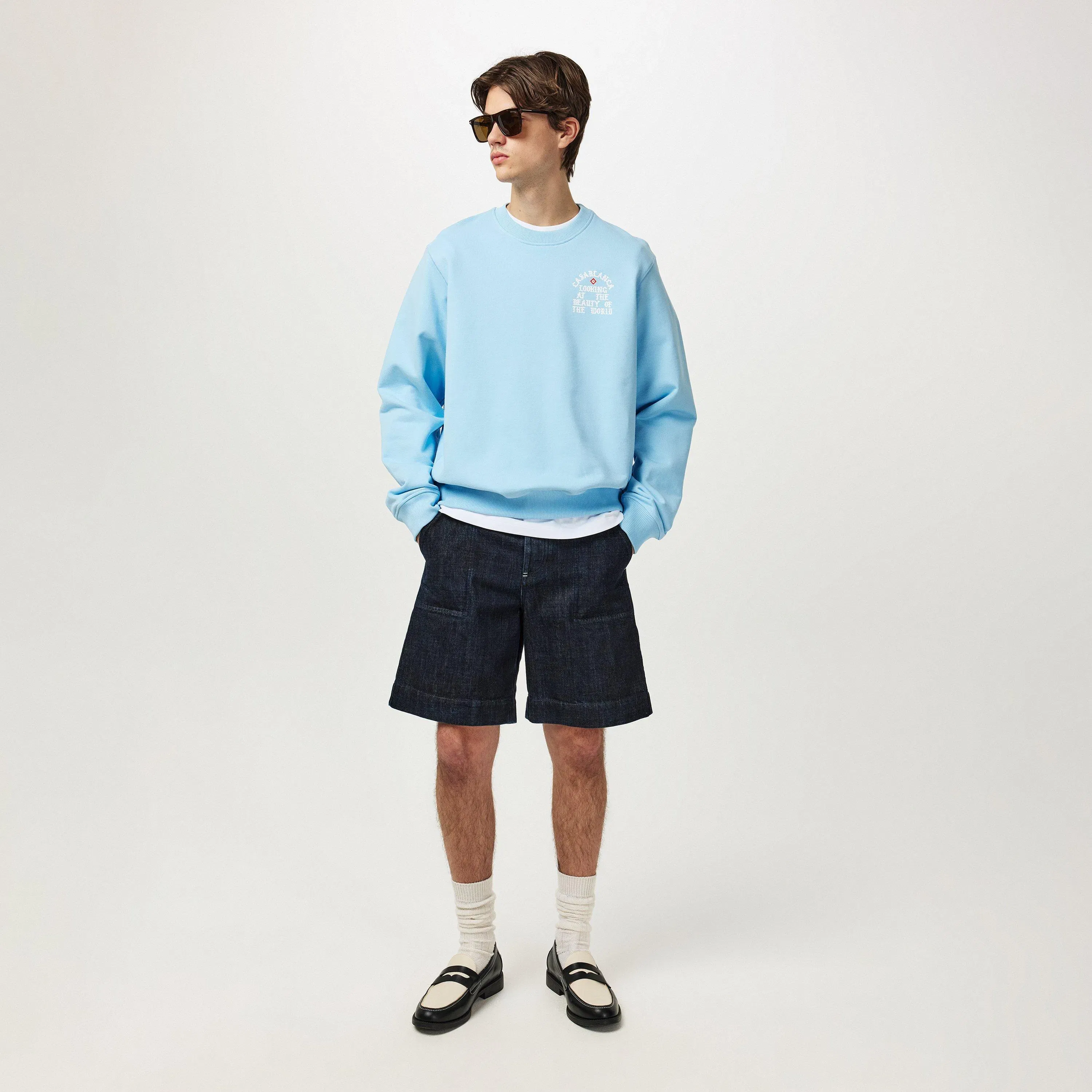 Looking At The Beauty Of The World Logo Sweatshirt