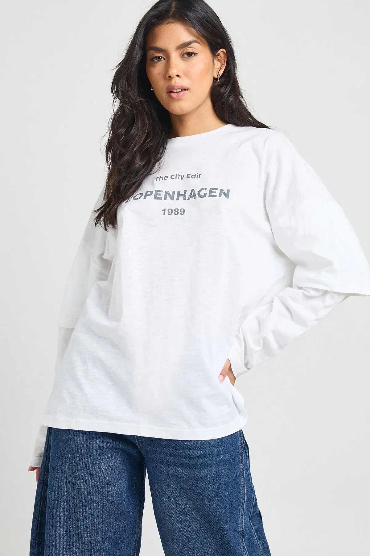 Copenhagan Printed Double Long Sleeve T-shirt