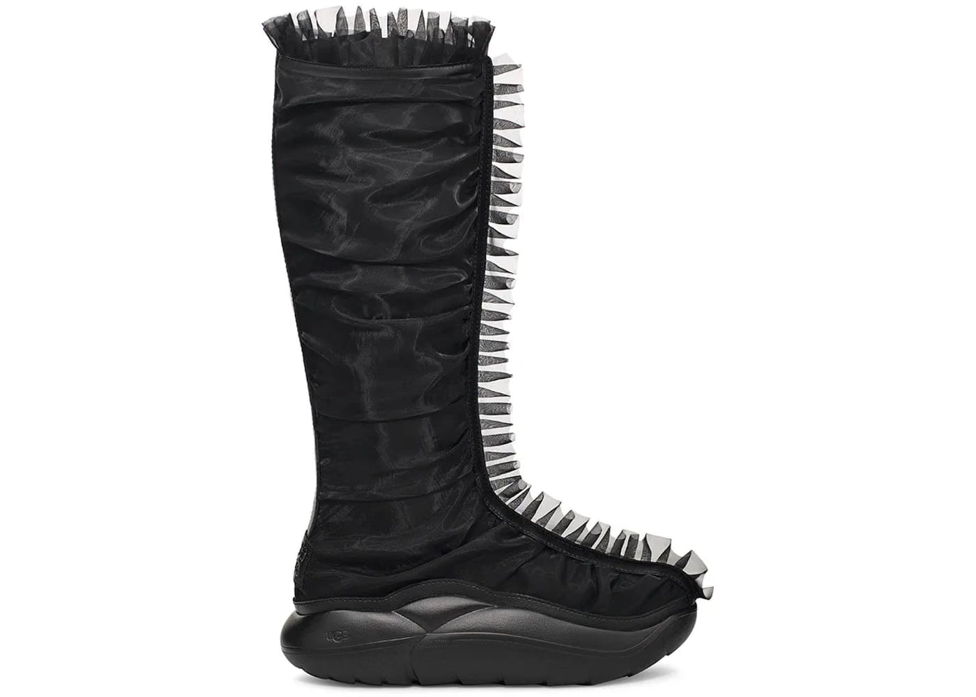 Ugg Ruffle Boot Tall Collina Strada Black Womens