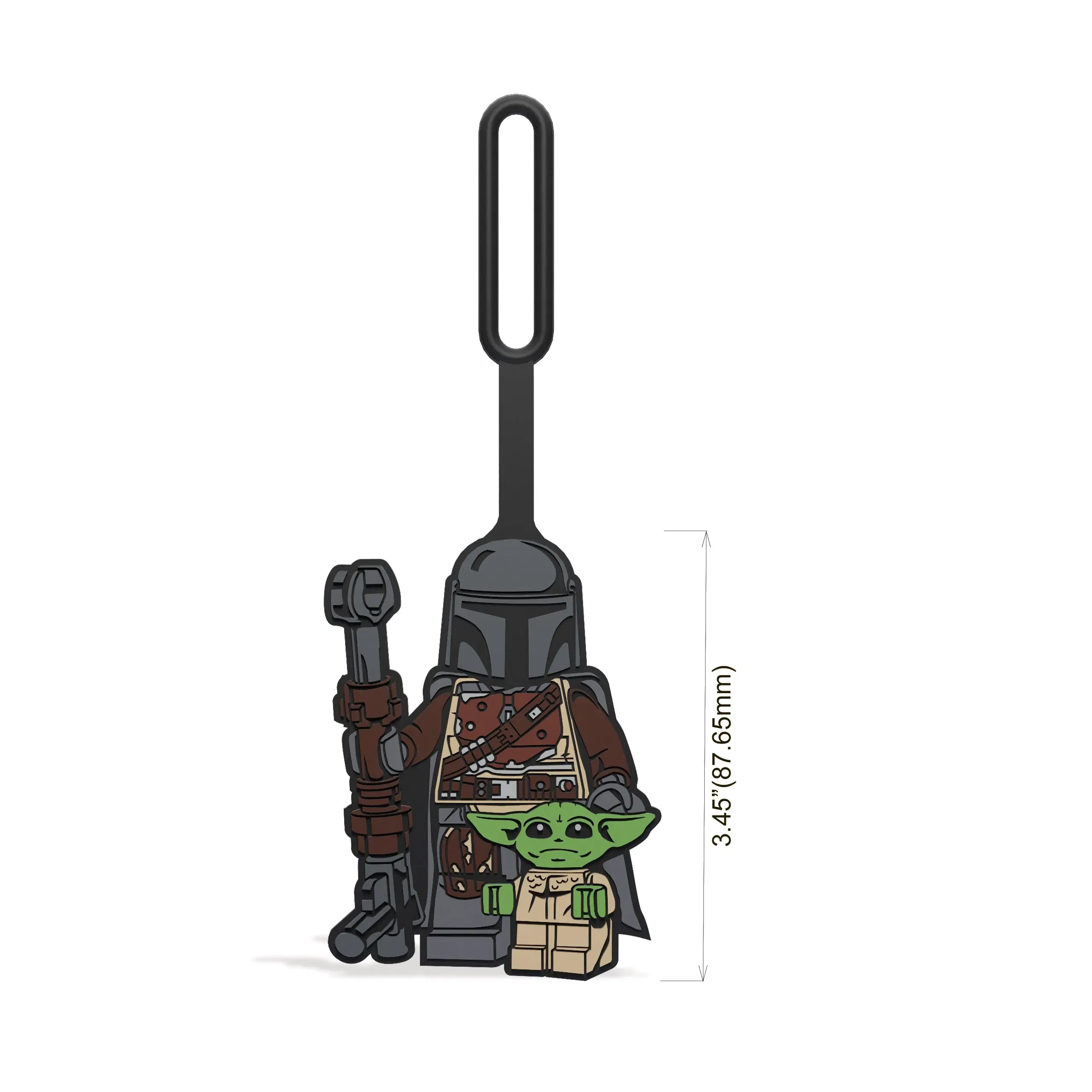 Lego The Mandalorian with Grogu Bag Tag