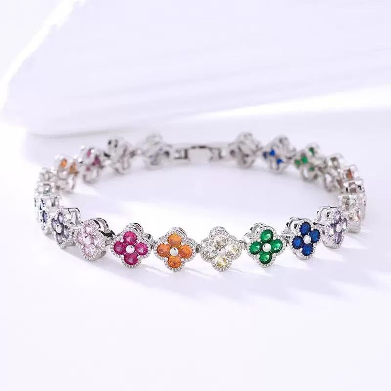 Rainbow Clover Bracelet