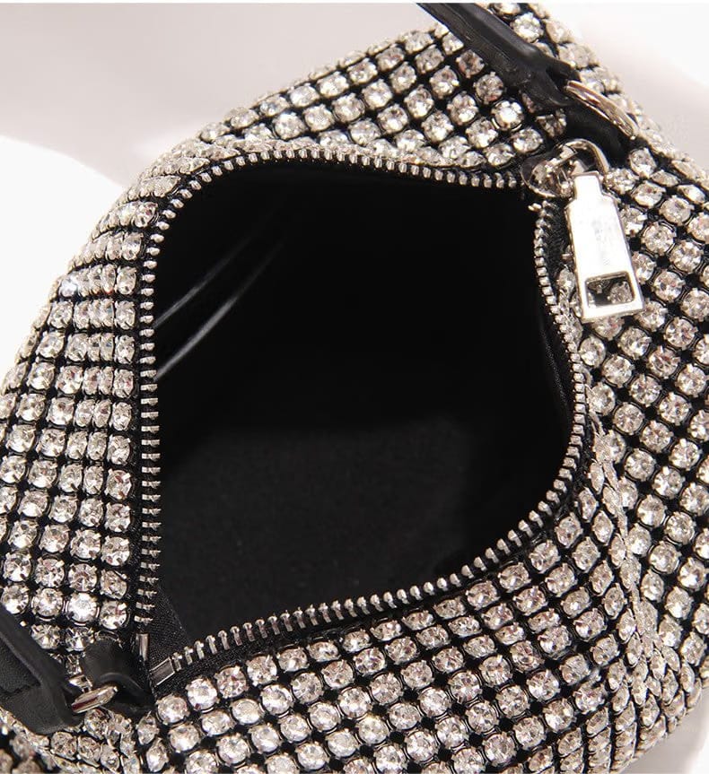 Fulgora - Box Bag With Rhinestones