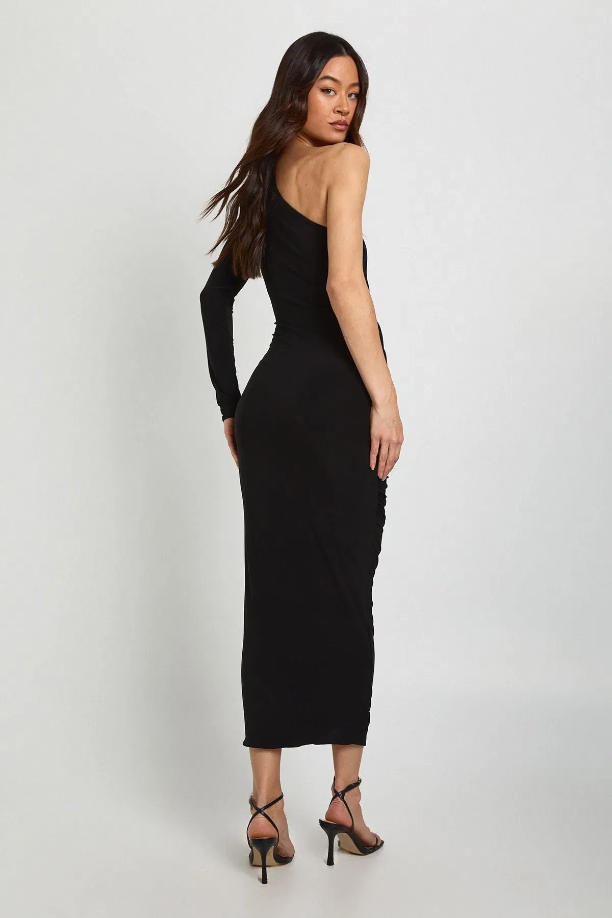Tall Asymmetric Drape Midaxi Dress