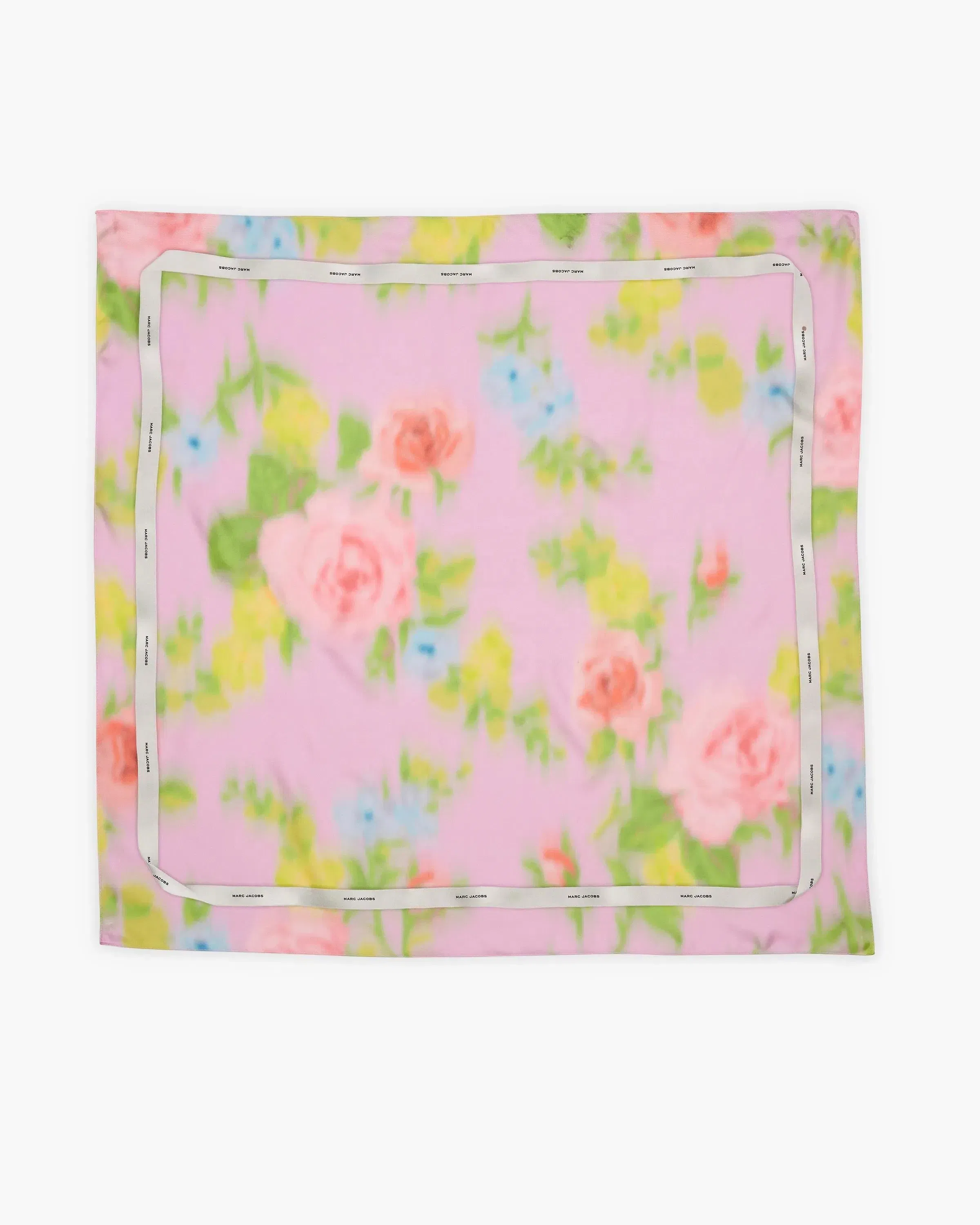 Blurred Floral Silk Scarf