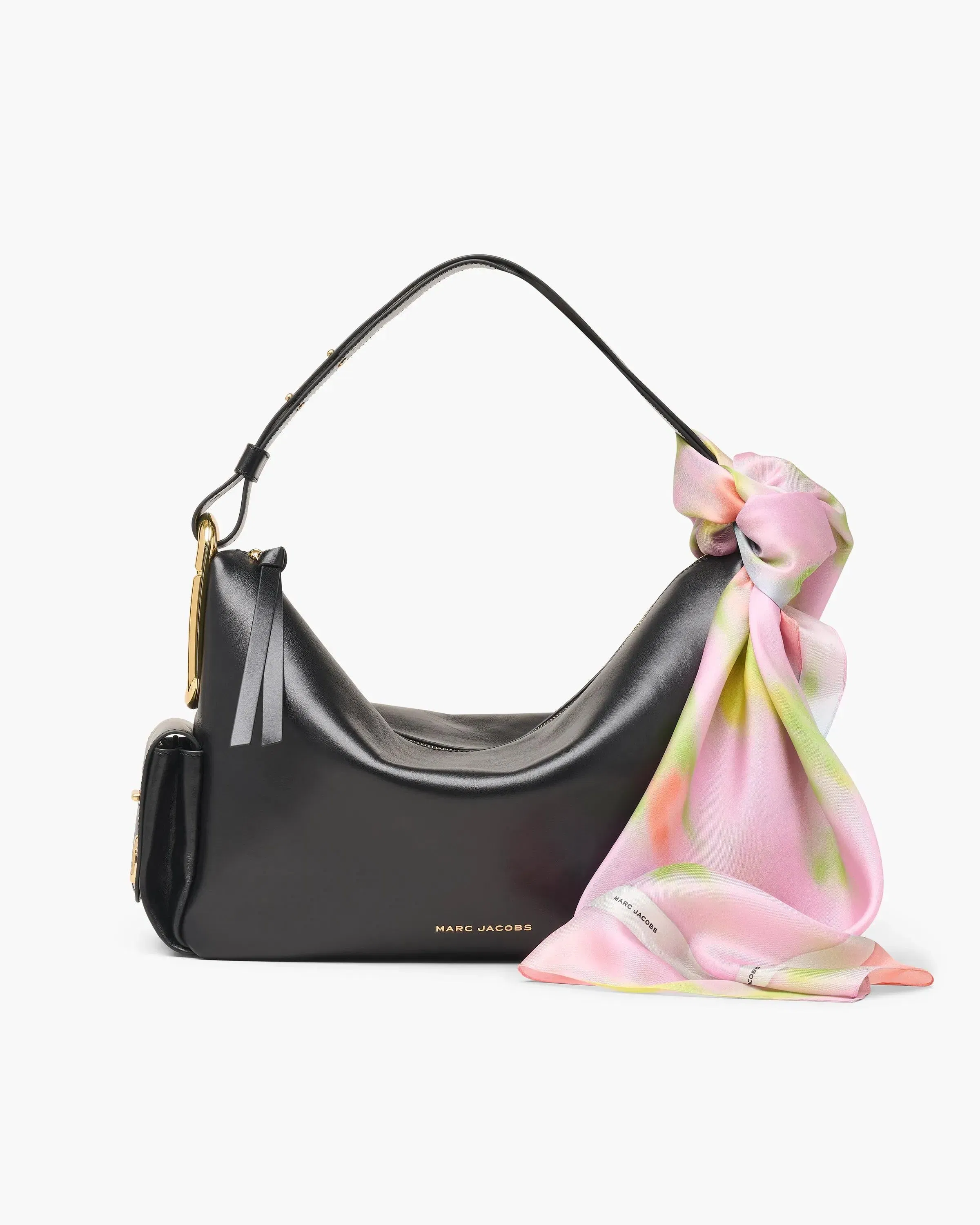 Blurred Floral Silk Scarf