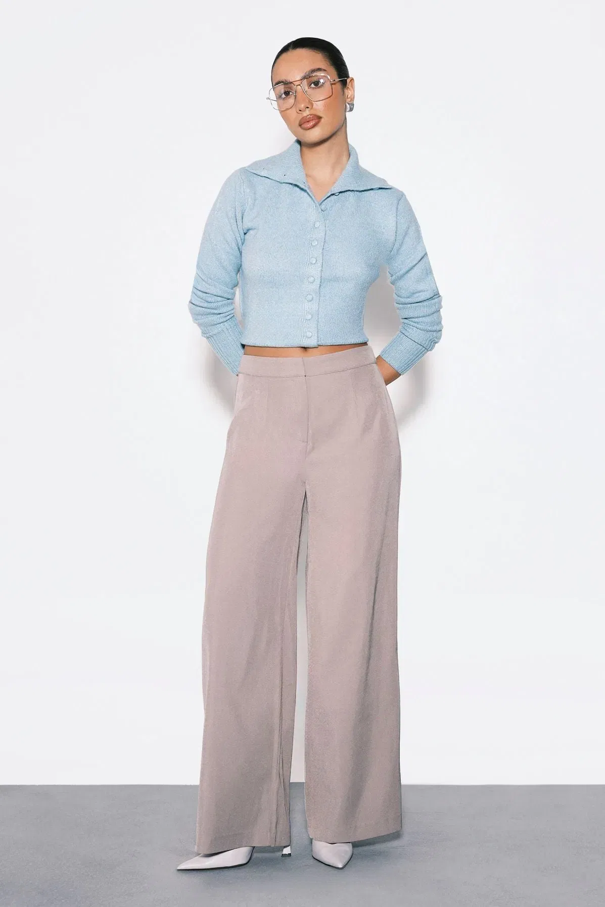 Woven Tailored Slim Straight Leg Trousers