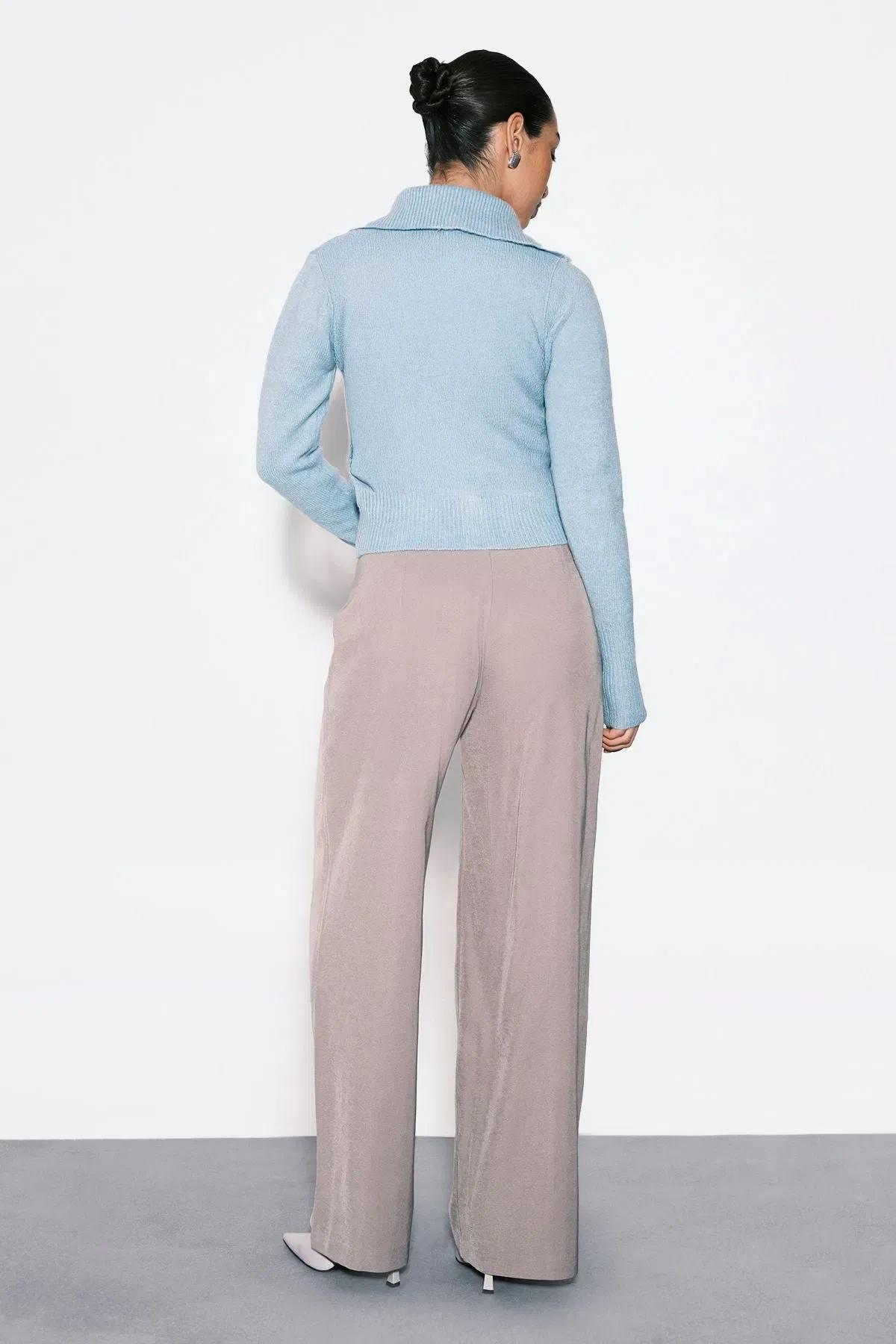 Woven Tailored Slim Straight Leg Trousers