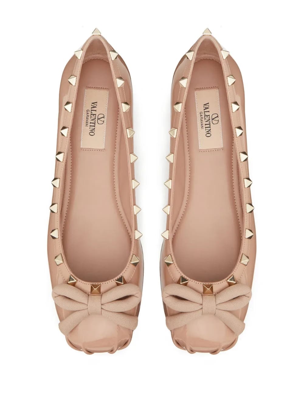 Rockstud Ballerina Shoes – Light Pink