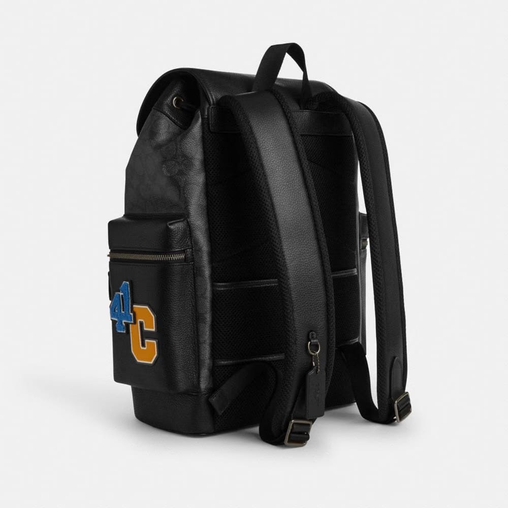 Sprint Backpack In Signature Canvas With Patches