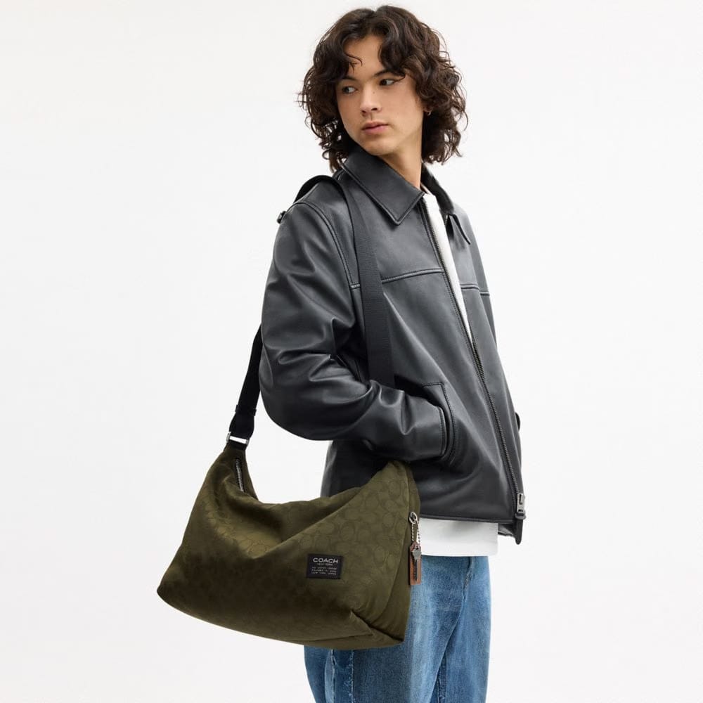 Leo Crossbody In Signature Nylon