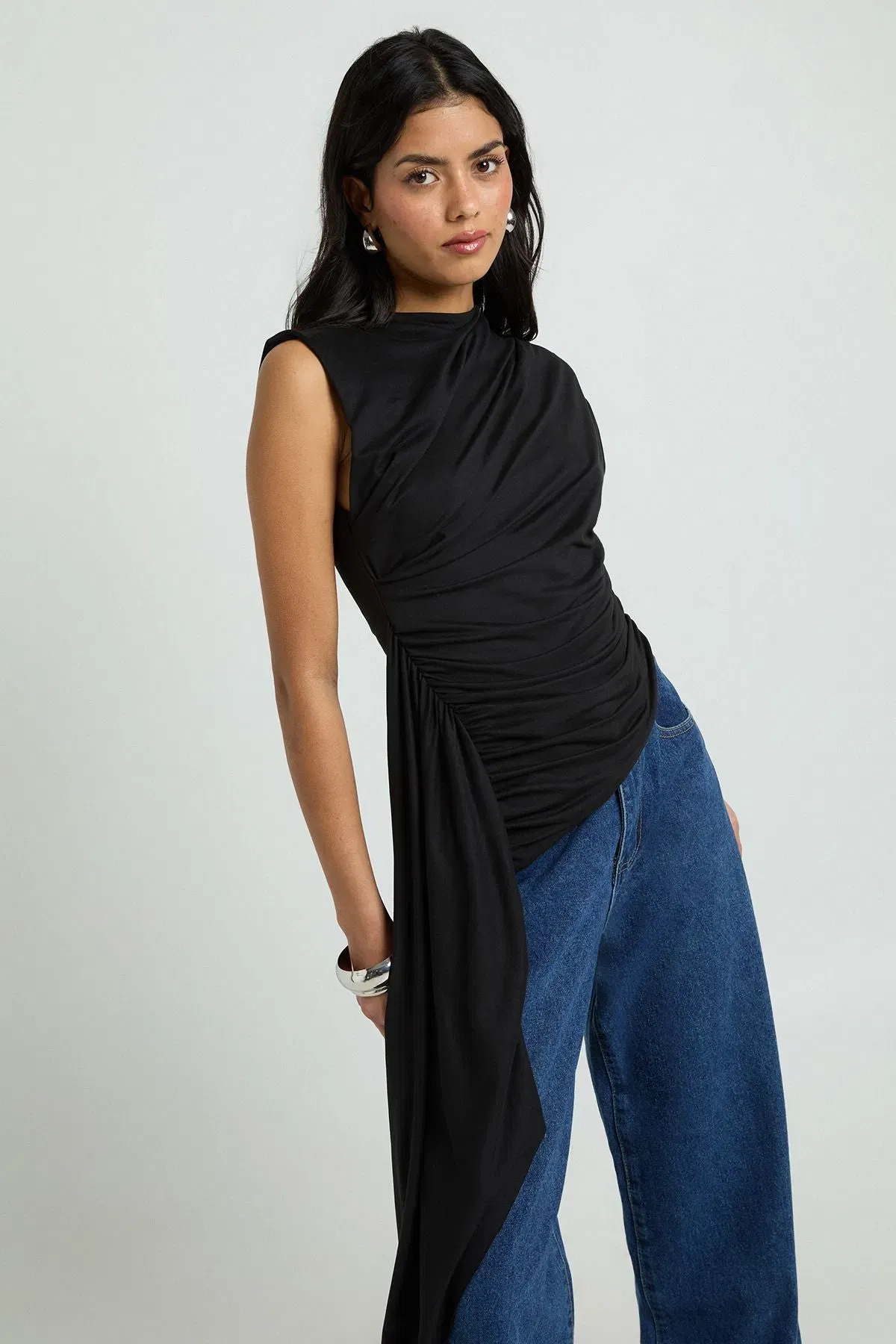 Ruched Drape Top