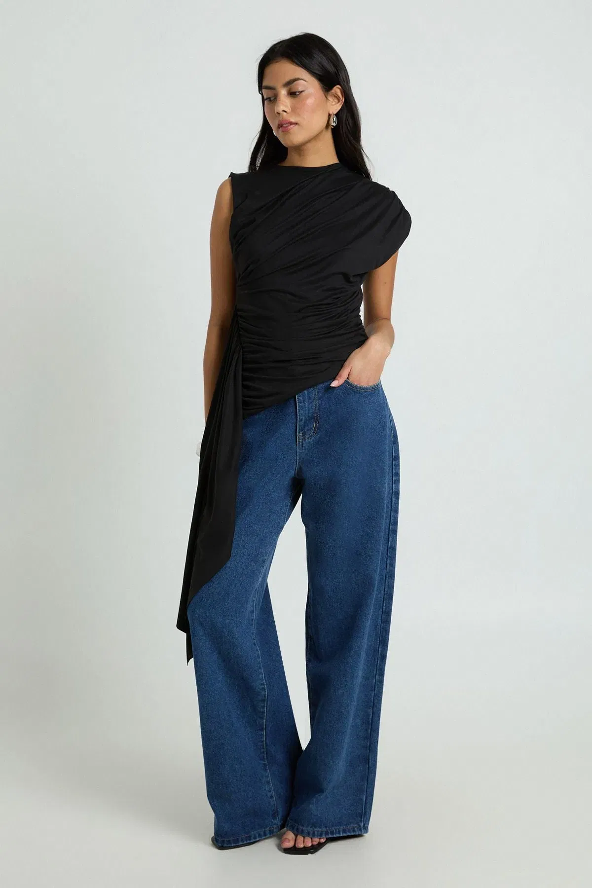 Ruched Drape Top