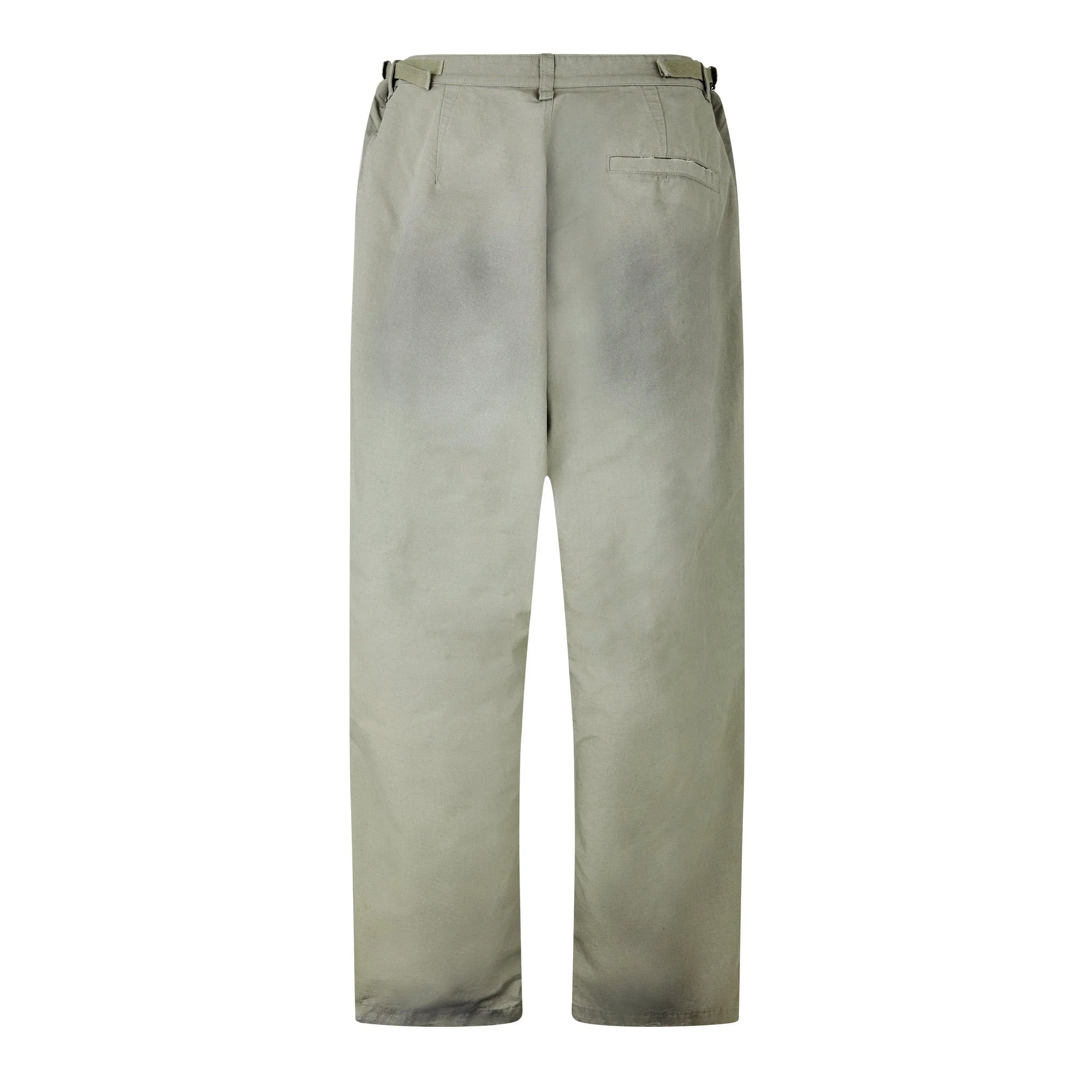 Washed Wide Leg Utility Jeans
