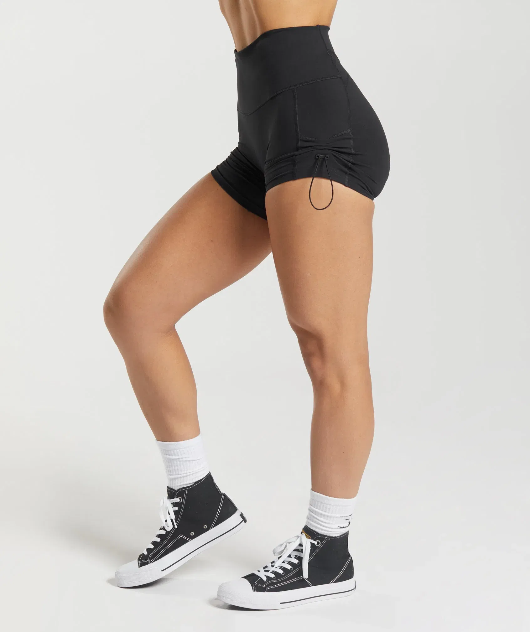 Gymshark Legacy Ruched Tight Shorts - Black