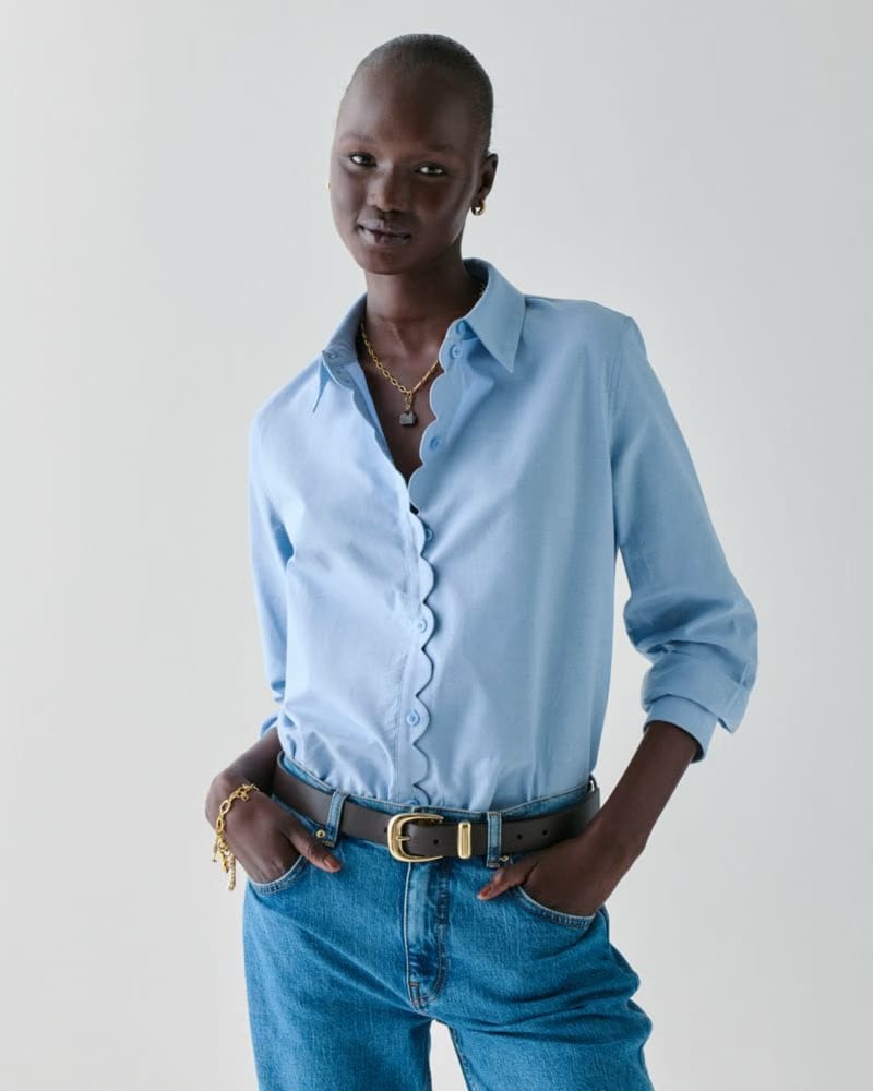 Oxford Scallop Shirt