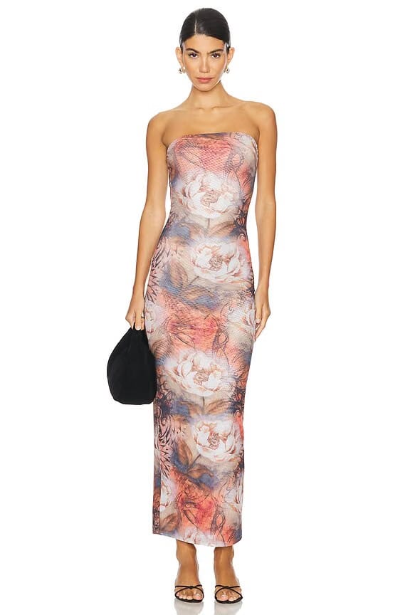 superdown Gabi Maxi Dress in Brown