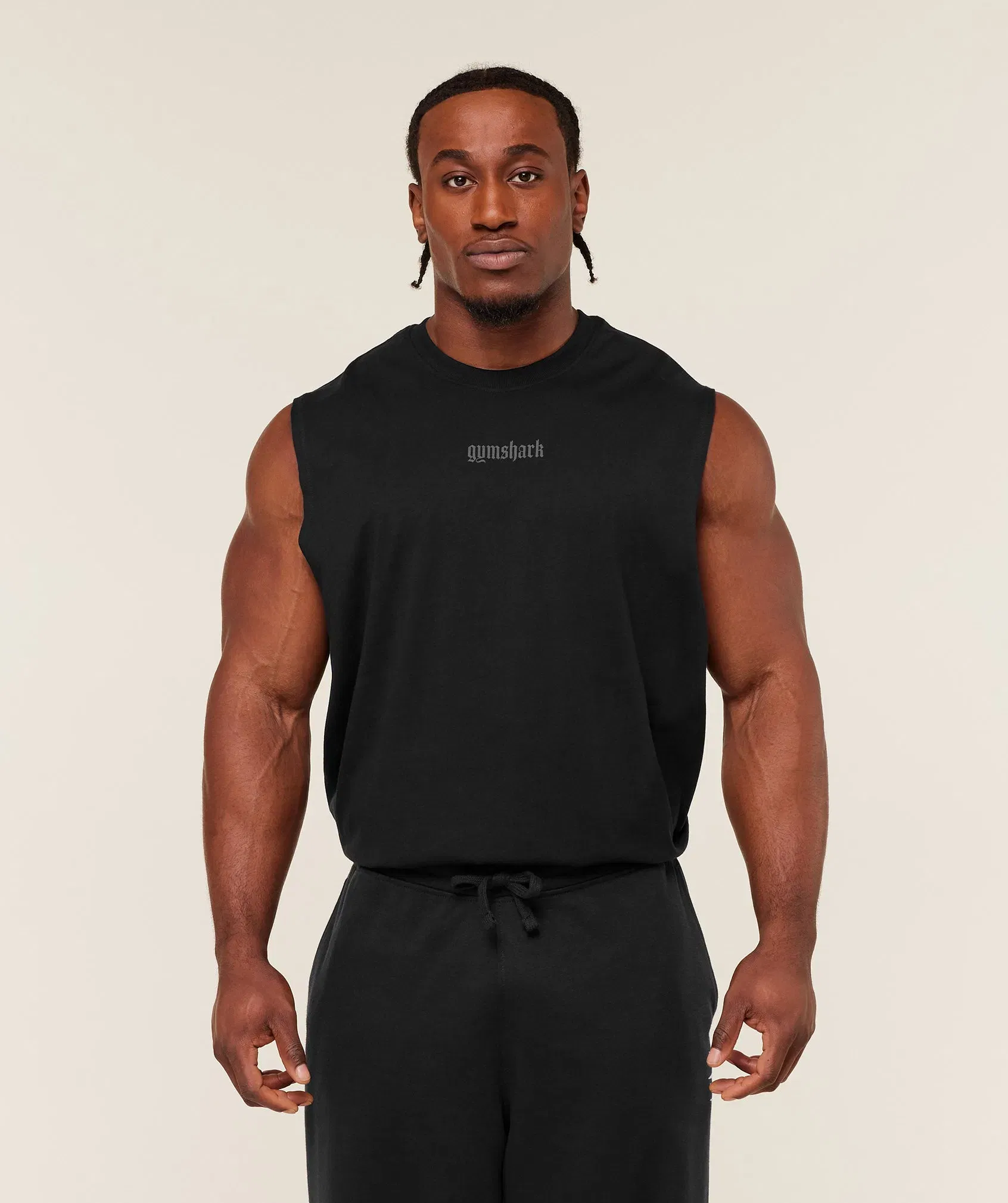 Gymshark Olde English Tank - GS Black