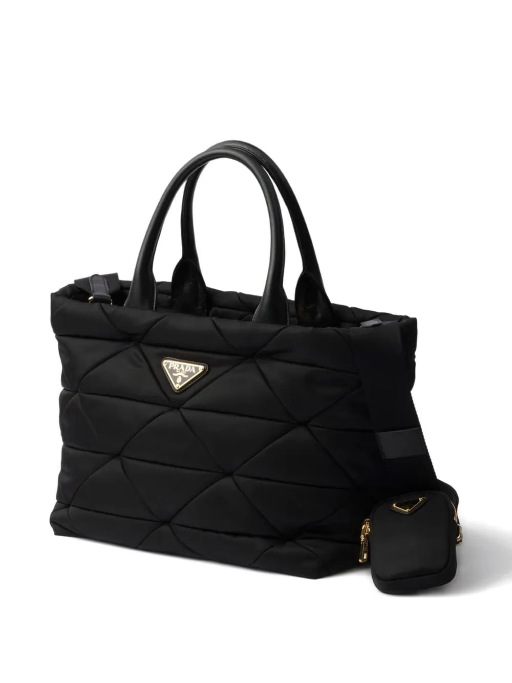 medium Re-Nylon padded tote bag