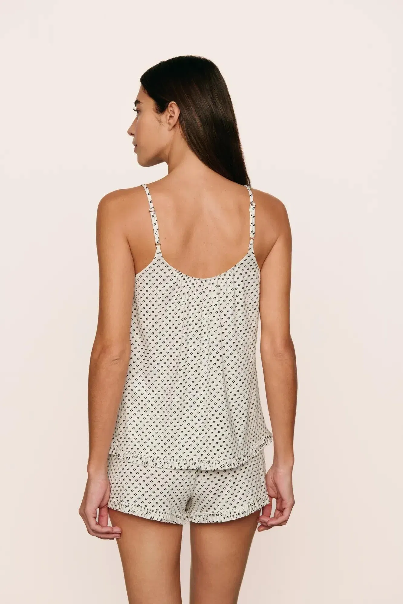 Gisele TENCEL™ Printed Modal Ruffle Cami & Shortie Short Set