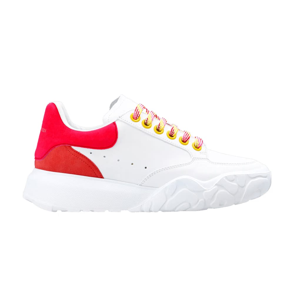 Alexander McQueen Wmns Oversized Court Trainer 'White Peony Pink'