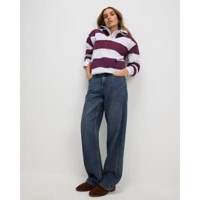 Red Stripe Colorado Rugby Sweatshirt