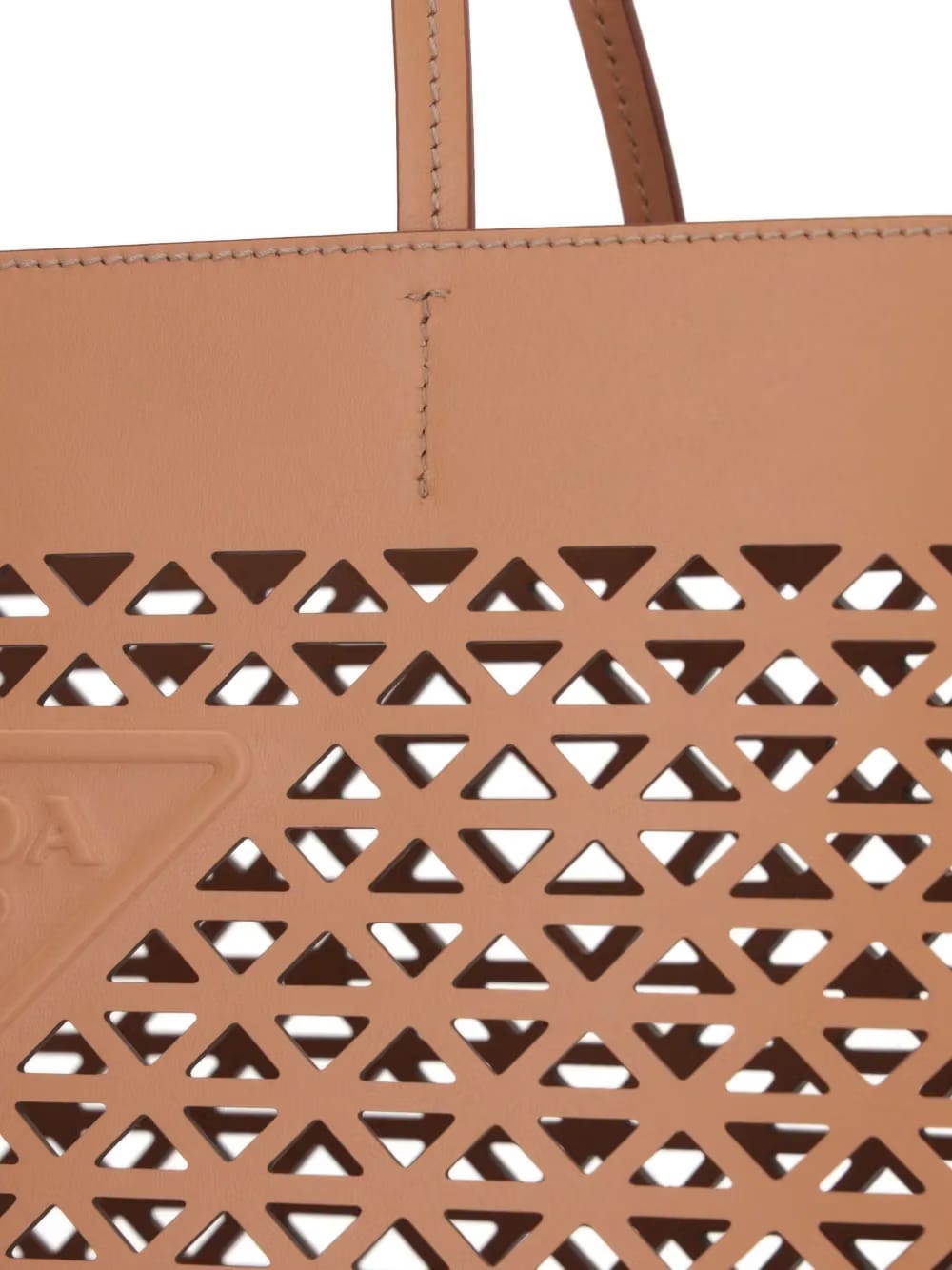 logo-perforated tote bag