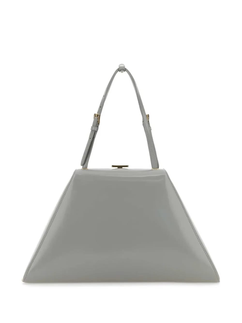trapeze-shaped tote bag