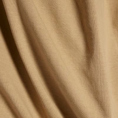 Beige Bubble Hem T-Shirt