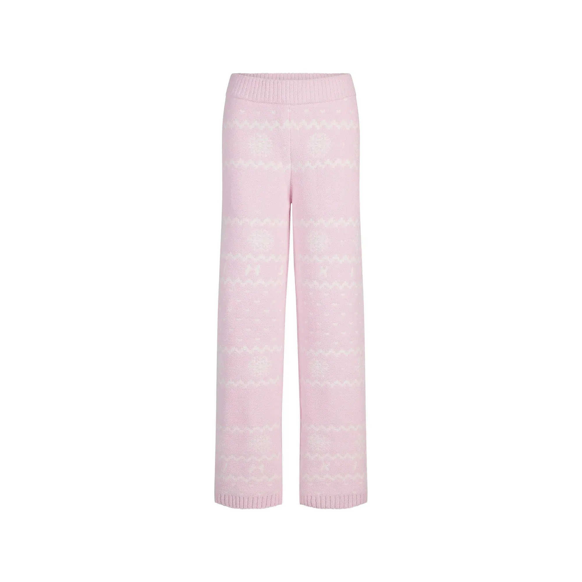 COZY LIGHT PANT | BABY PINK HEART FAIR ISLE