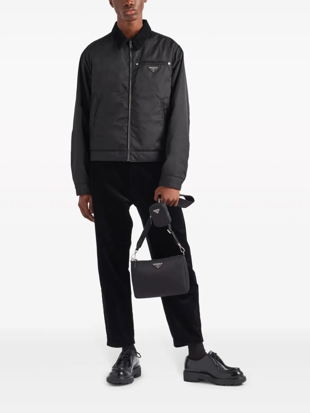 Re-Nylon messenger bag