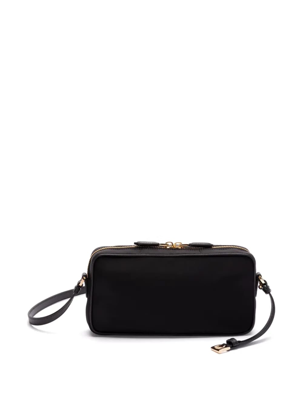 enamel-triangle crossbody bag