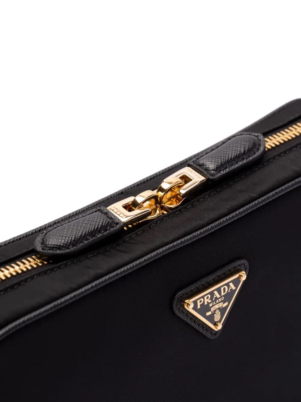 enamel-triangle crossbody bag