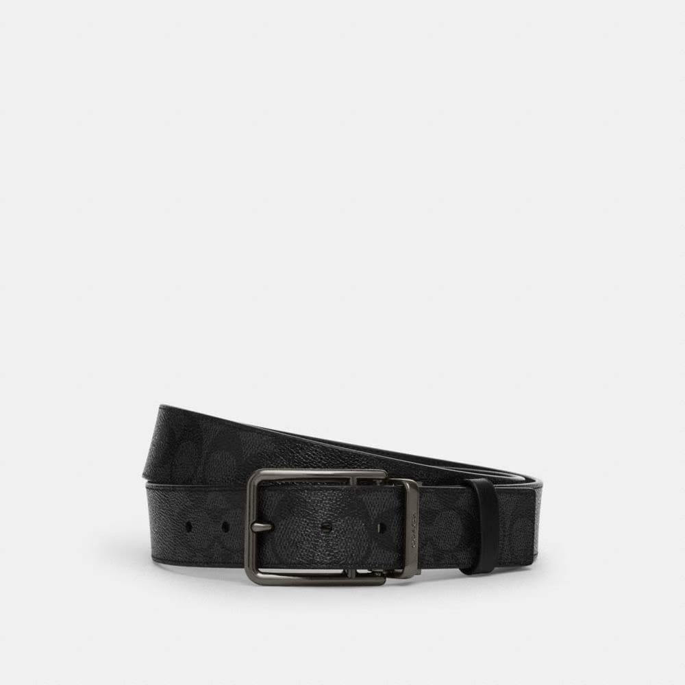 Double Bar Buckle Cut-To-Size Reversible Belt, 38 Mm