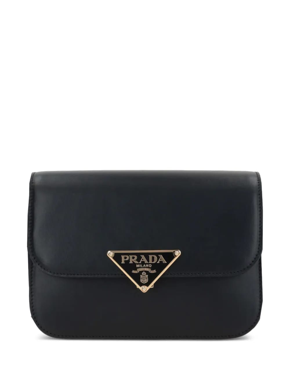 triangle-logo crossbody bag