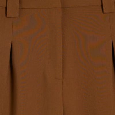 Brown Straight Leg Trousers