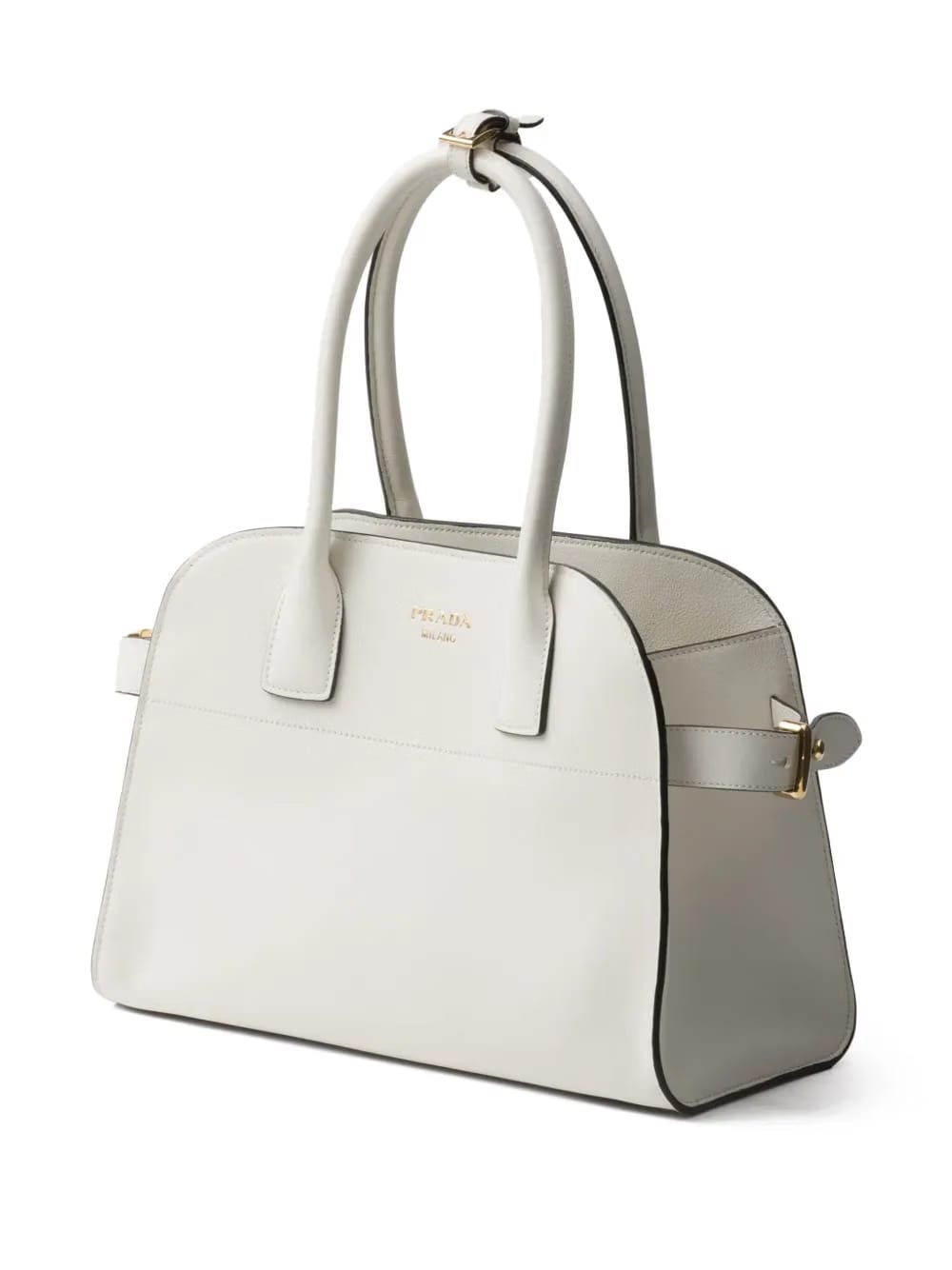 medium logo-stamp leather tote bag