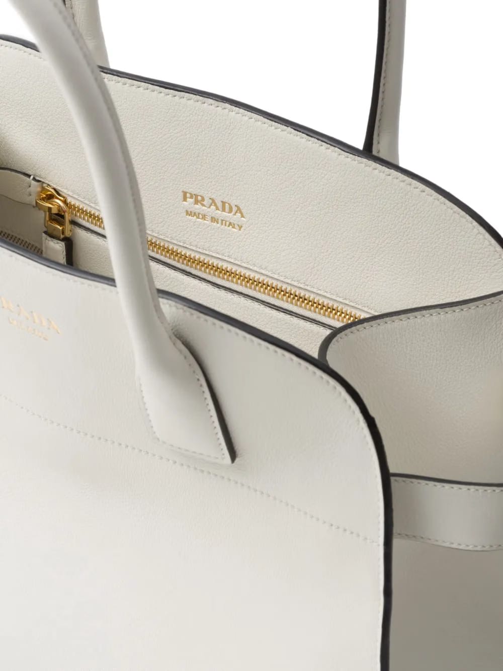 medium logo-stamp leather tote bag