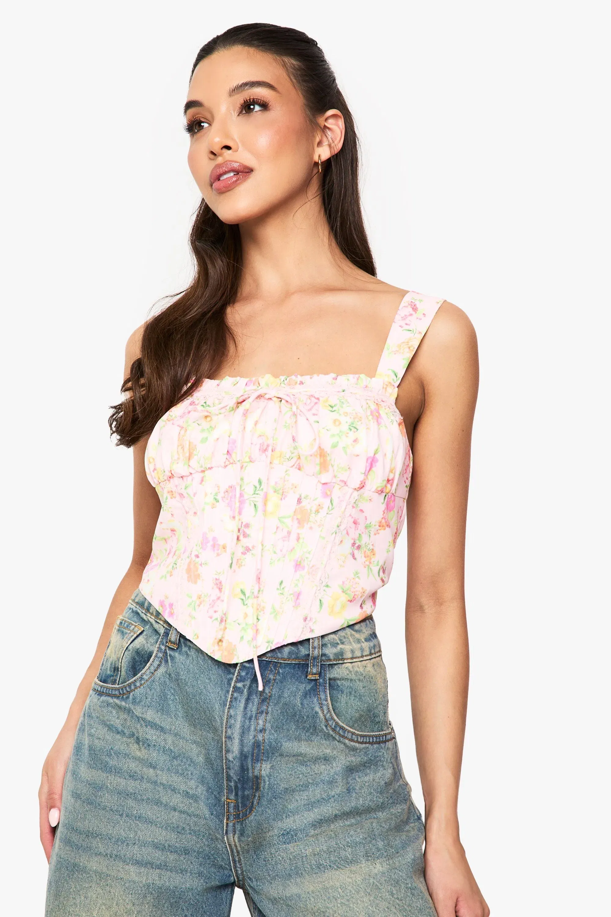 Floral Milkmaid Corset