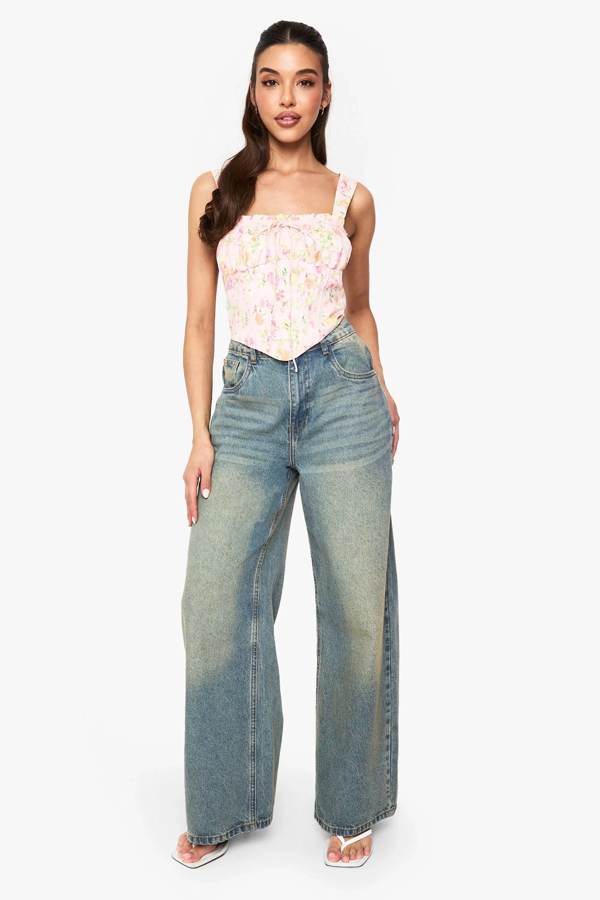 Floral Milkmaid Corset