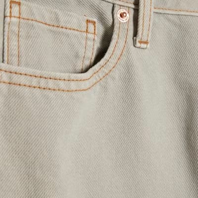 Green Relaxed Straight Jeans