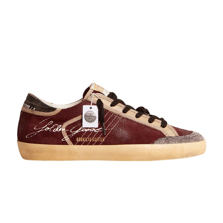 Swarovski x Golden Goose Wmns Superstar Penstar LAB 'Burgundy'
