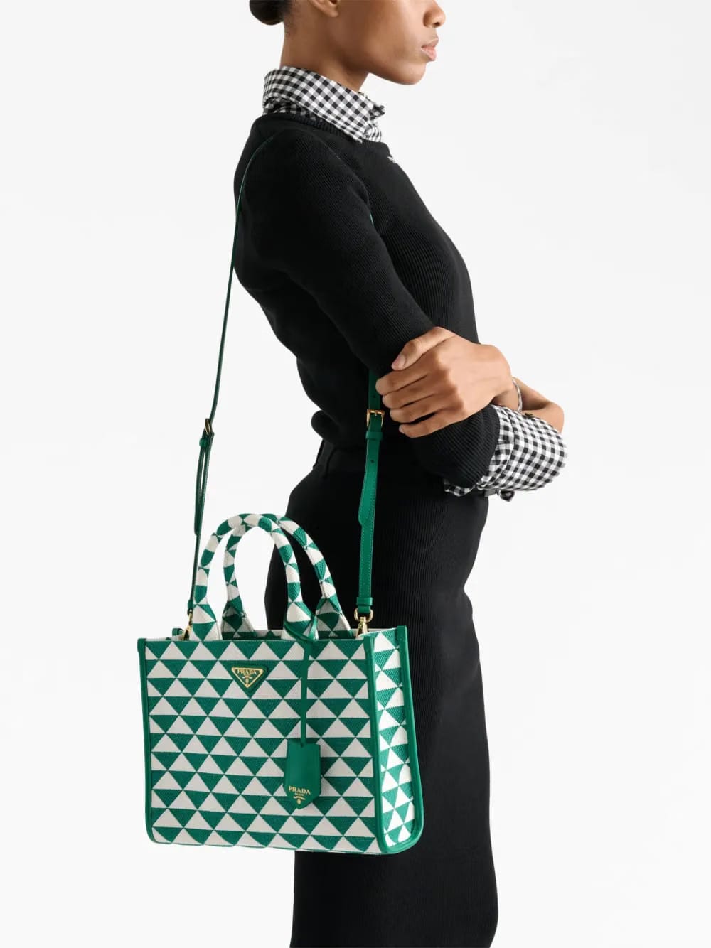 small Symbole embroidered tote bag