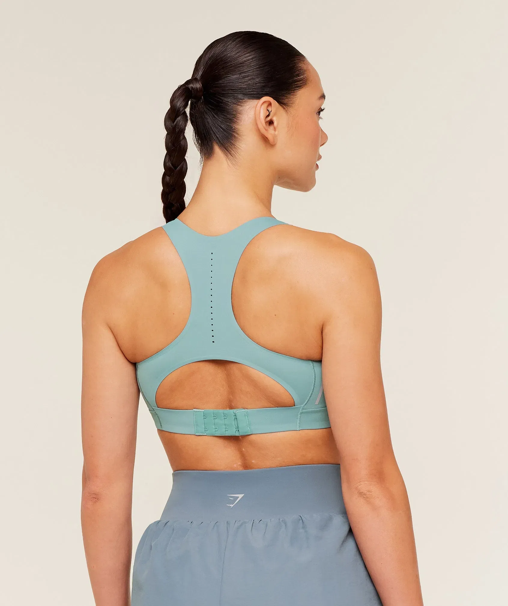 Gymshark Medium Support Running Sports Bra - GS Storm Blue