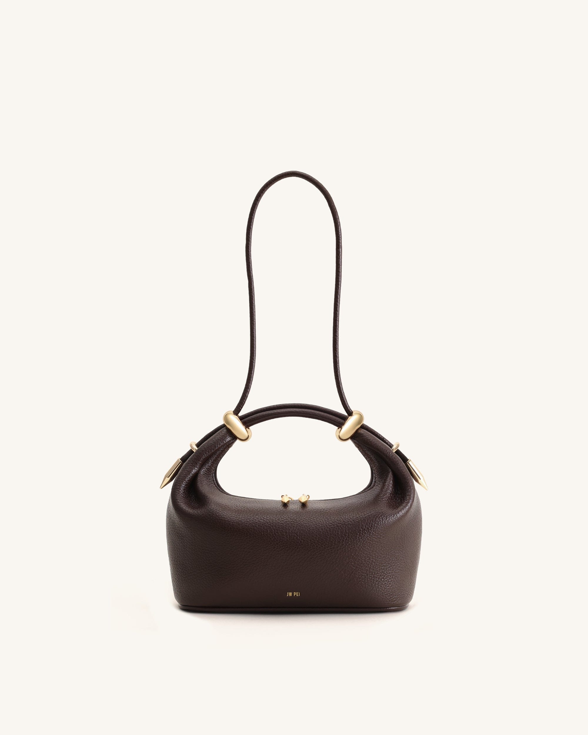 Ellie Metal Ring Embellished Top Handle Bag - Lemon Yellow