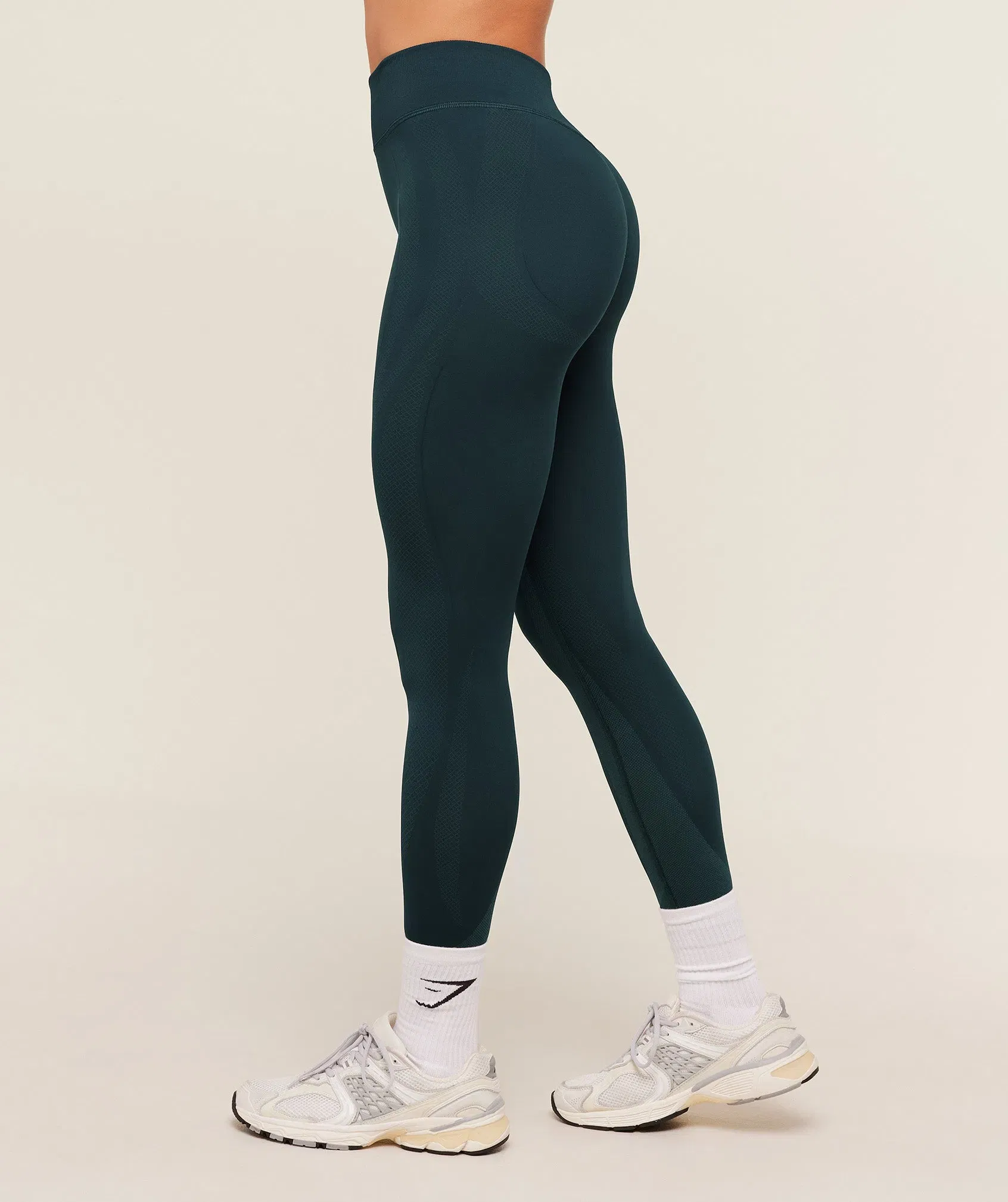 Gymshark Weekend Seamless Leggings - Deep Petrol Blue / Stealth Blue