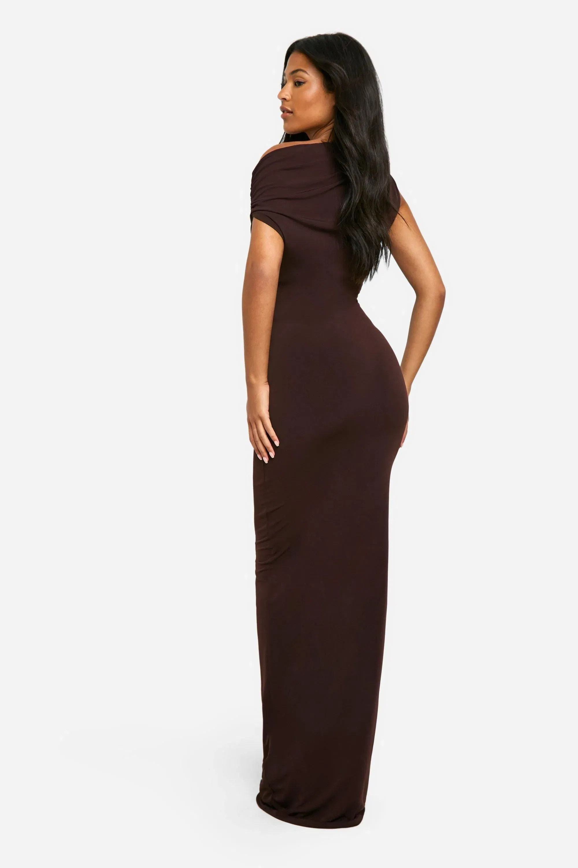 Tall Drape Asymmetric Maxi Dress