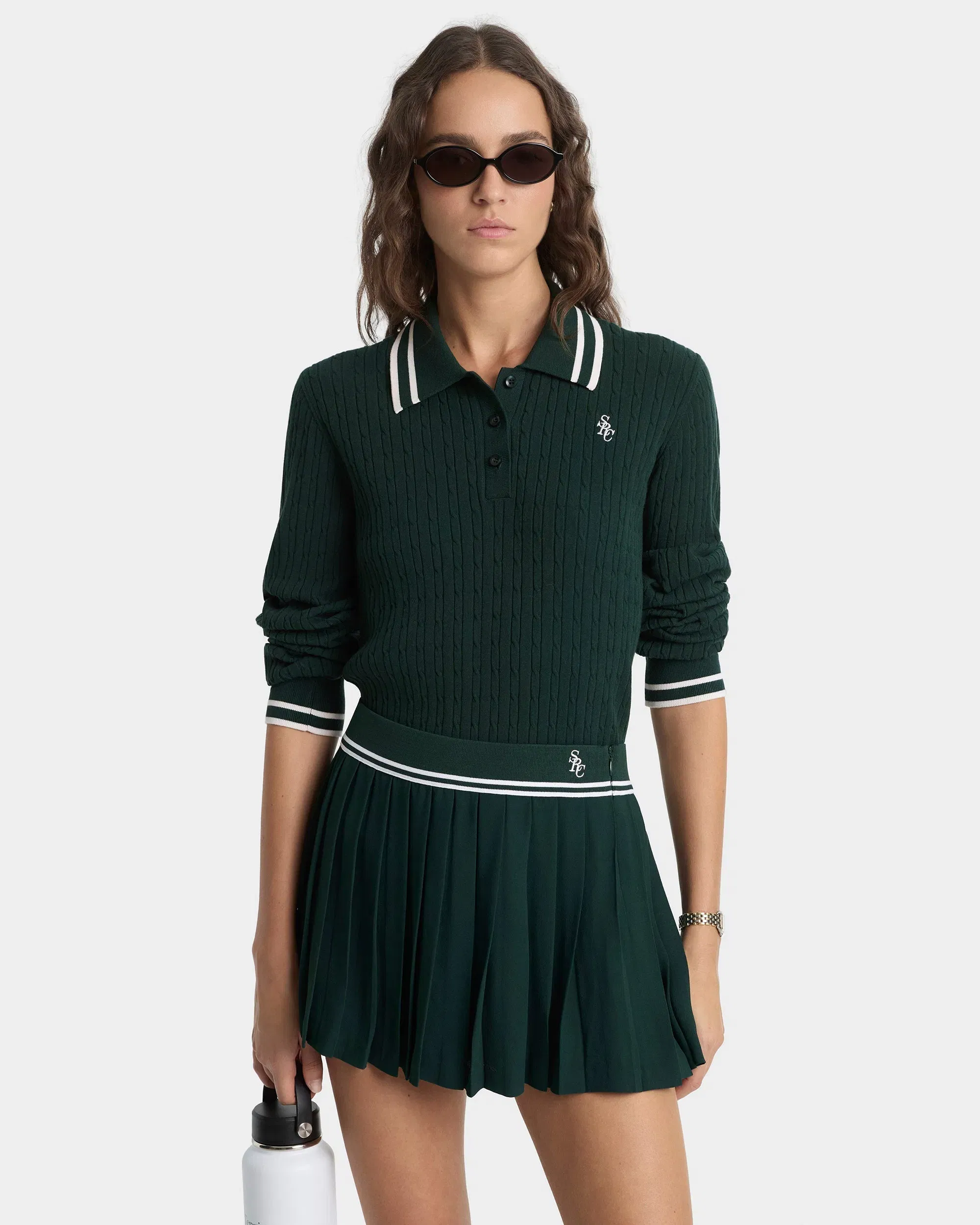 SRC Abigail Skirt - Forest/Ecru