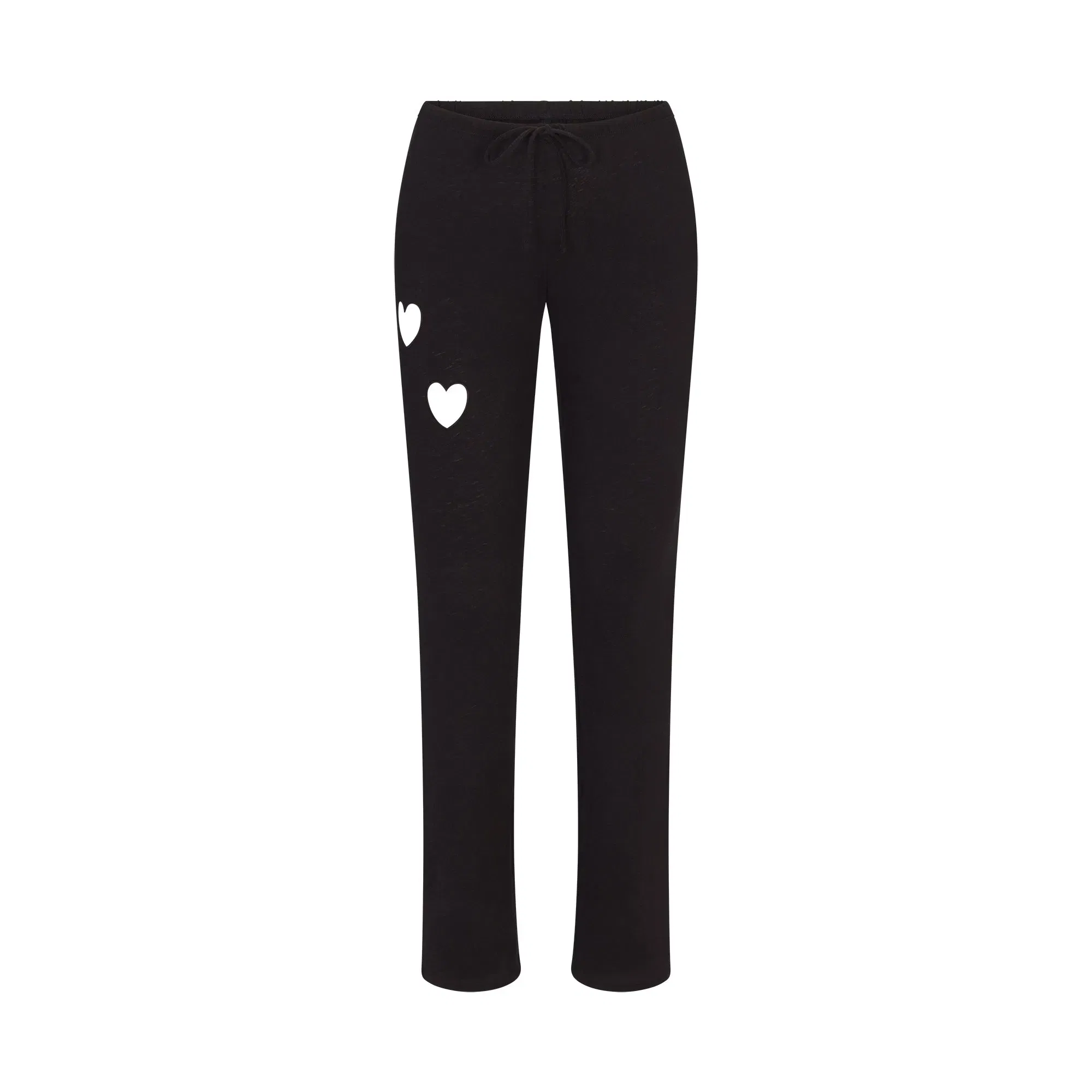 WORN IN JERSEY HEART STRAIGHT LEG PANT | WASHED ONYX