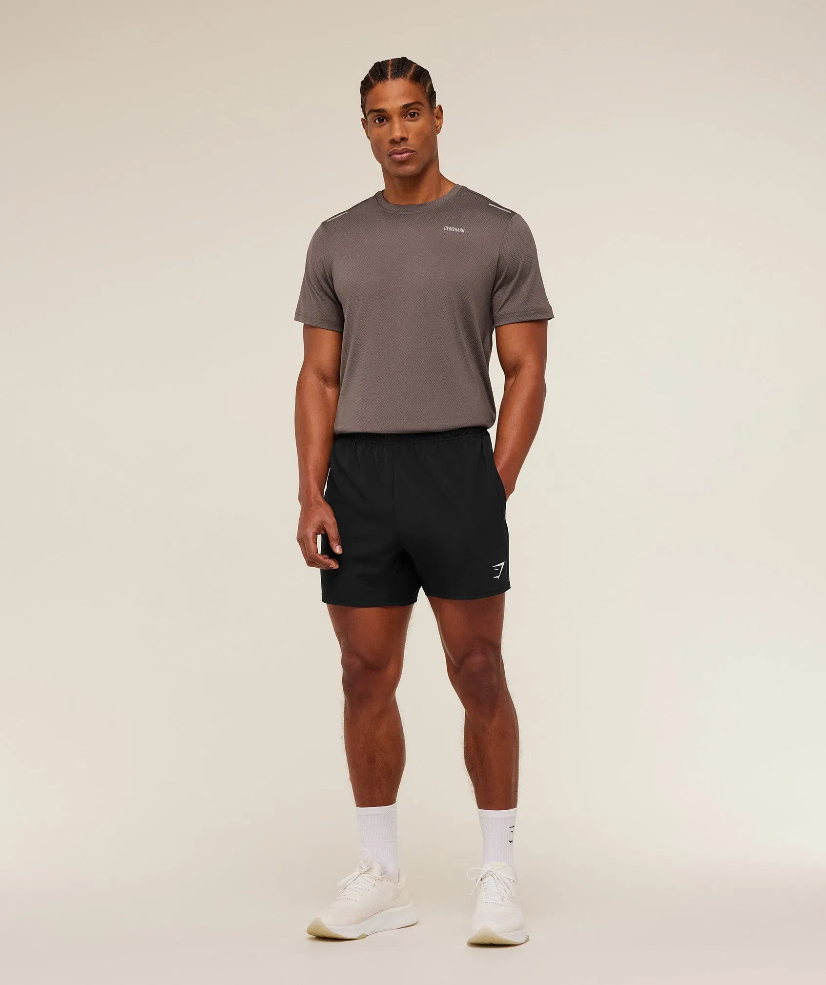 Gymshark Built For More T-Shirt - Cool Brown